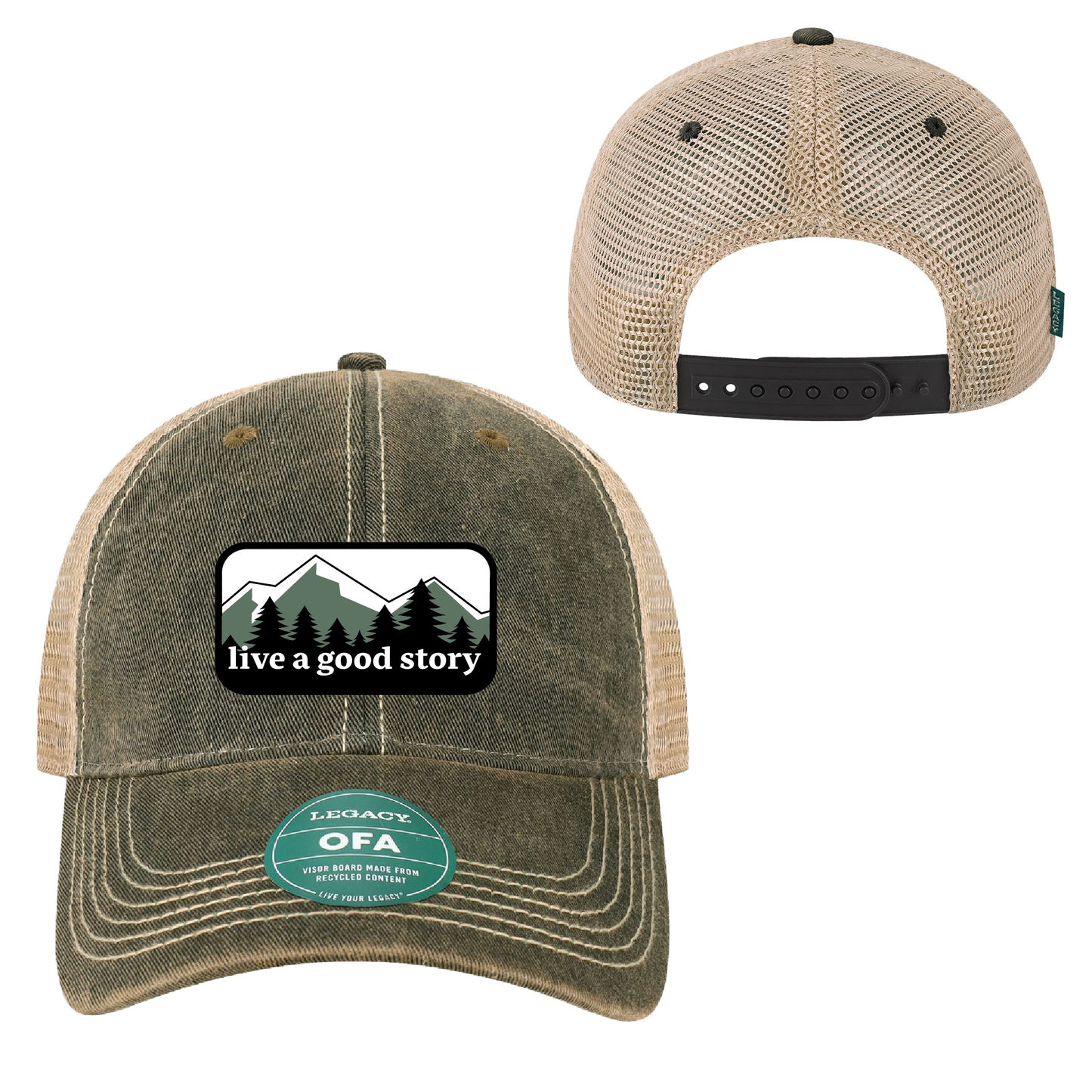 Legacy Old Favorite Trucker Cap-live a good story-2 COLORS